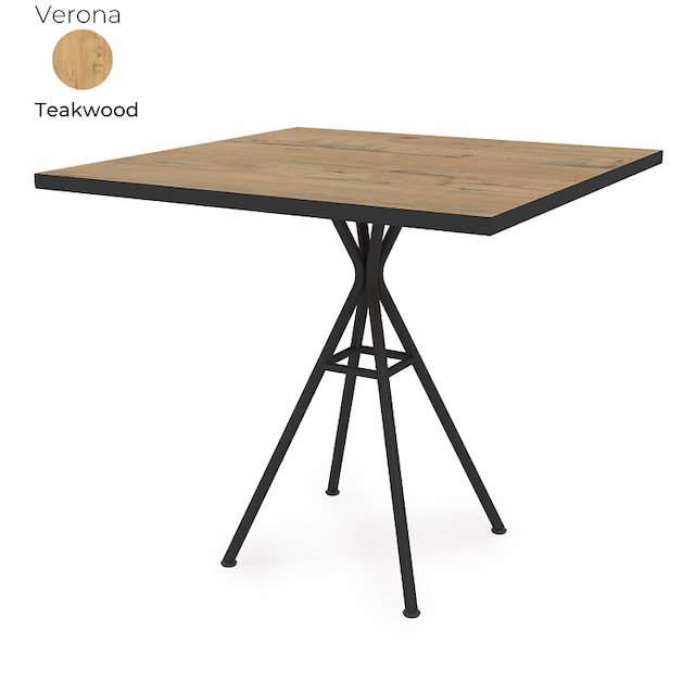 Стол обеденный квадратный Алсав 21Verona.008.K Teakwood