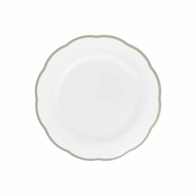 Тарелка с цветным кантом (зеленый) Ø 20,9 см Bitossi Petalo PET00102 Bordo verde