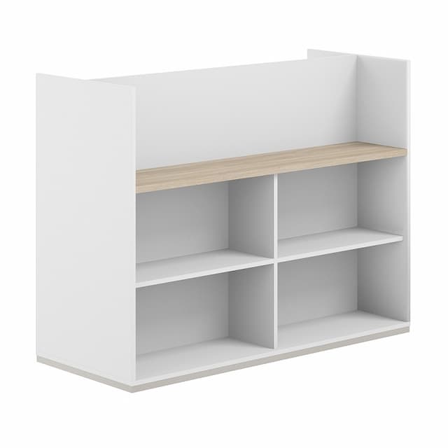 Стеллаж-комбо 1438 двухсторонний Norden Allegro AG.255.200.675.WH с экраном ЛДСП