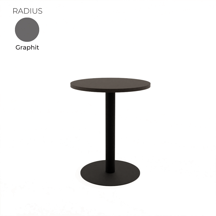 Стол обеденный круглый Алсав 21RADIUS.007 Graphit