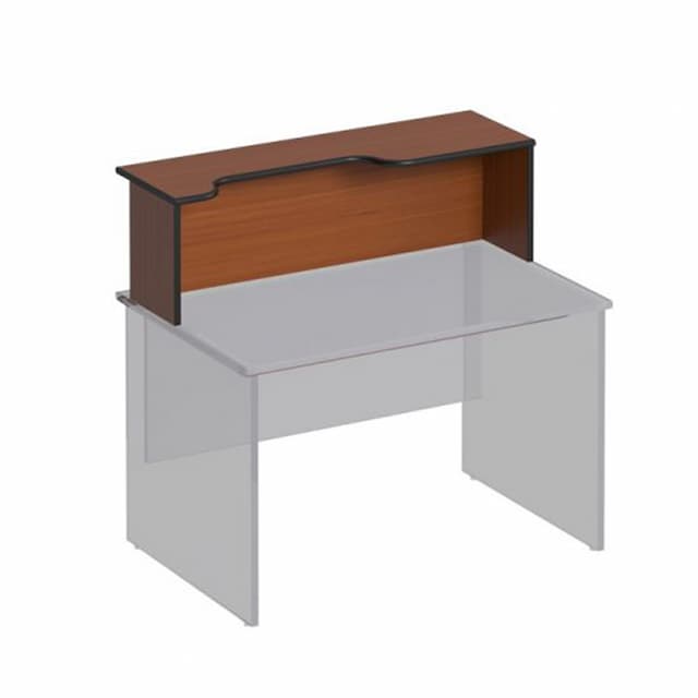 Надстройка к столу с вырезом левая Юнитекс ДИН-Р (140x38x37) ДР 470 ОФ французский орех