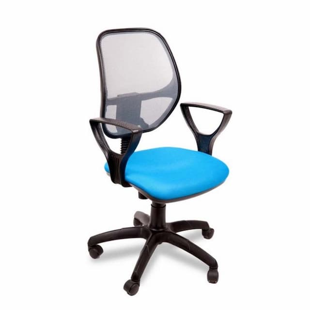 Кресло компьютерное Мирэй Марс new Гольф ПК (голубой), ткань цветная серия В