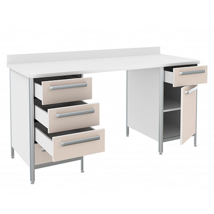 Стол врача-лаборанта Лабромед СЛ-3 Серия стандарт (Высота 75 см)