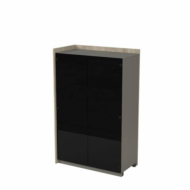 Модуль шкафа со стеклом начальный Алсав MAGNETIC 15ШДС-Н.149 (884х460х1400) okwood/terra