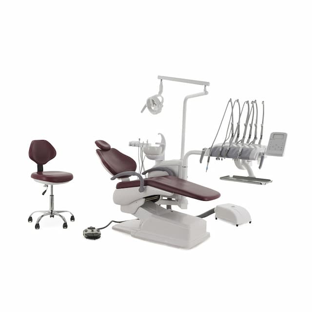 Стоматологическая установка MED-MOS CQ-217 (СО-005М-00) бордо