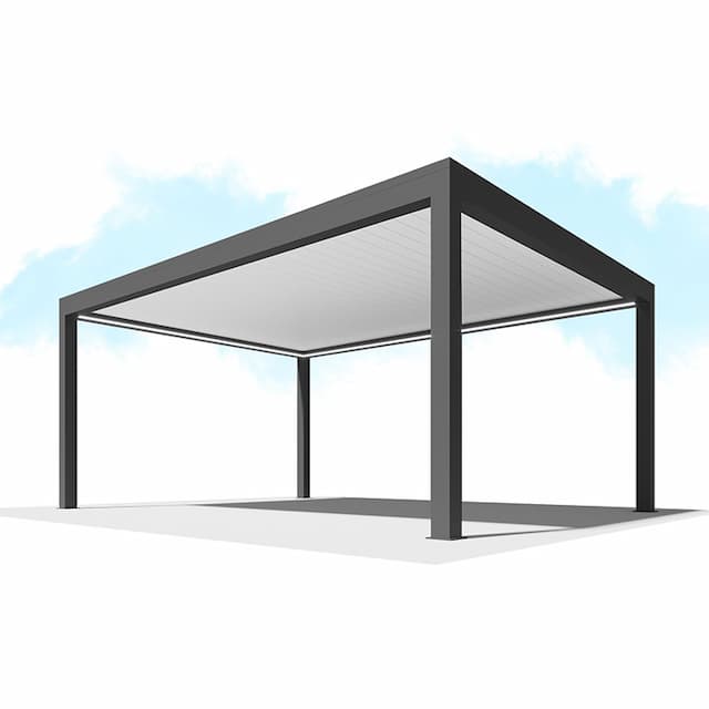 Пергола Сити-Форм Pergola В500-25П Bioclimatic с поворотными ламелями ЛАМЕЛЬ 250 X 53 (6,5х5,0) 2 модуля