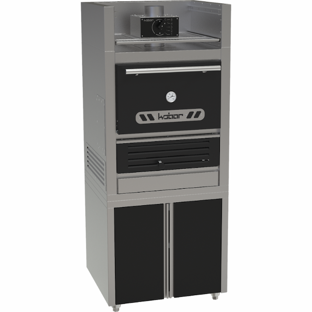 Печь Хоспер + подставка + полка для подогрева КОБОР FIRE-25-L BC