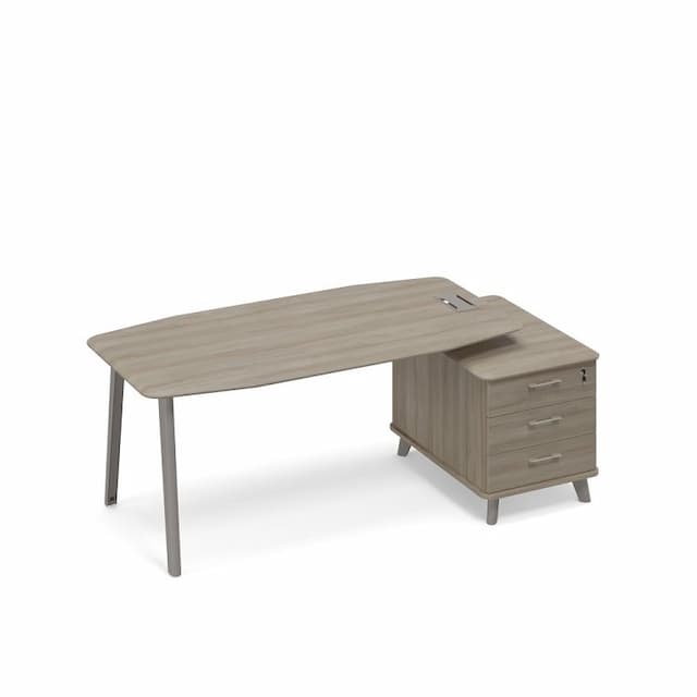 Стол на опорной тумбе малой (тип 2) Юнитекс ТМ М1 113 ВЛ ВЛ ВЛ вяз либерти