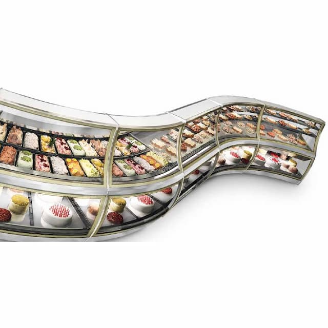 Угловая витрина для мороженого ISA PAGODA ARIA AI 30 1M EXC H150 без агрегата